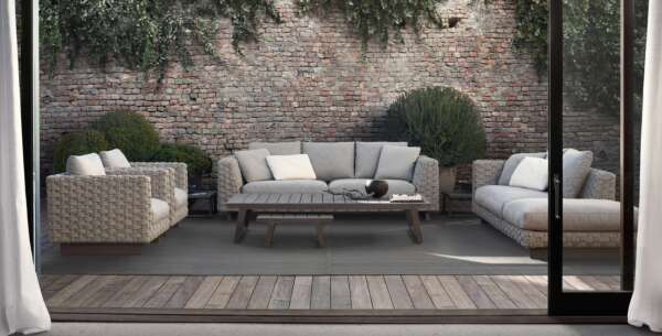 Ray Outdoor Natural Sofa